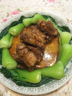 電鍋~蔥燒肋排 的食譜成品照片