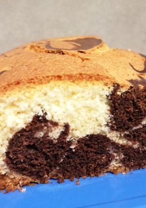 Una foto de Bizcocho mármol - sin gluten fácil