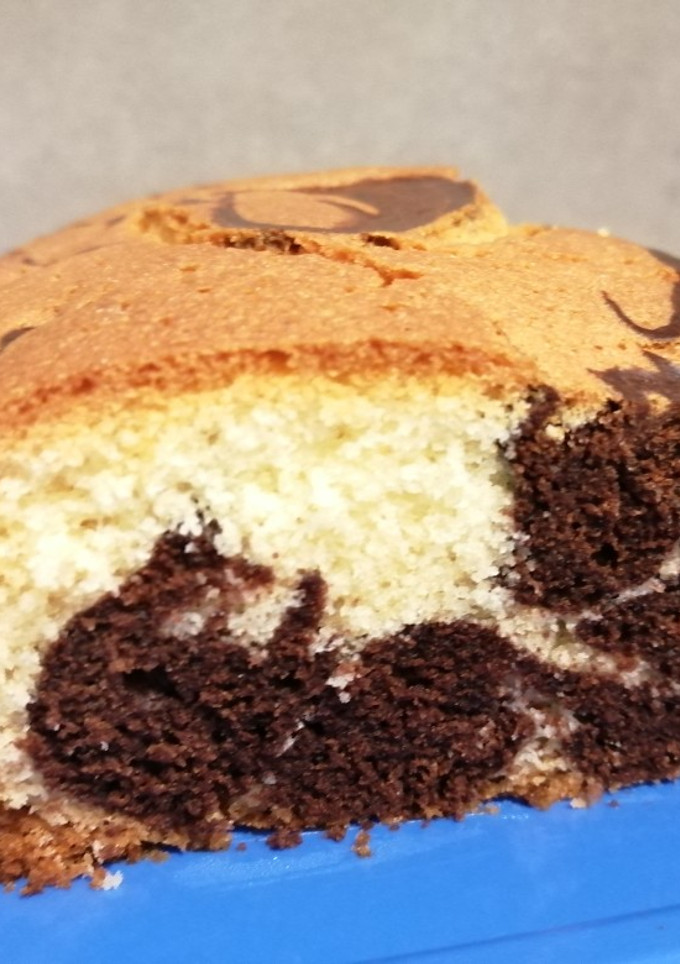 Una foto de Bizcocho mármol - sin gluten fácil