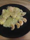 Pescado en salsa de mandarina