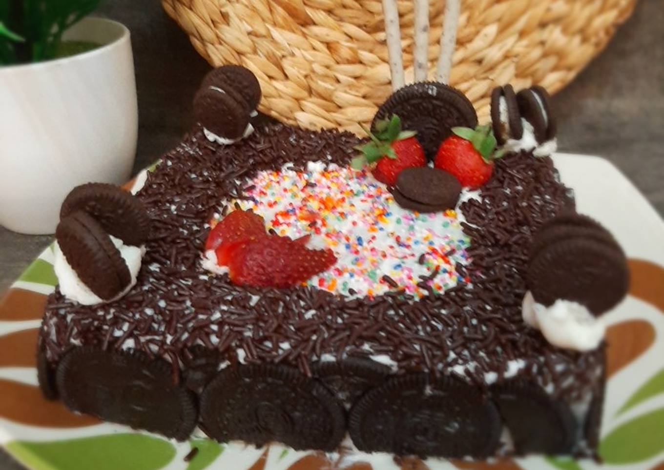 Kue ultah sederhana