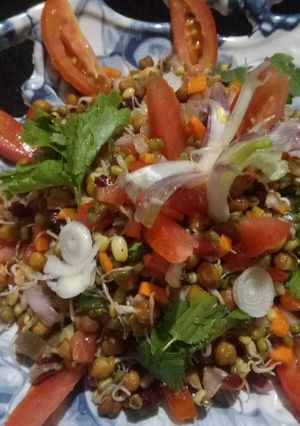 A picture of Mix sprouts & veggies salad.