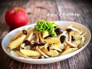 玉米筍炒洋蔥鮮菇/便當菜