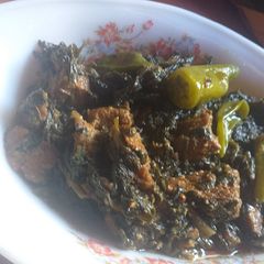 A picture of Palak gosht.