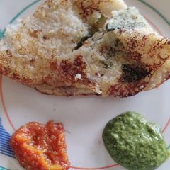 A picture of Sabudana dosa.