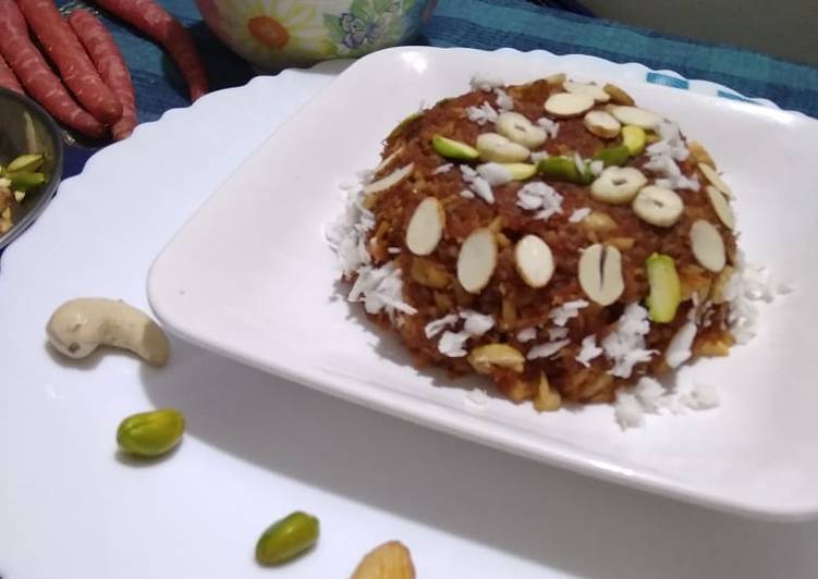 Easiest Way to Prepare Homemade Carrot Halwa