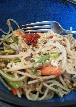 A picture of Hakka noodles.