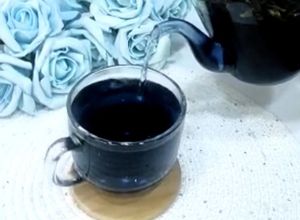 صورة لوصفة الشاي الأزرق