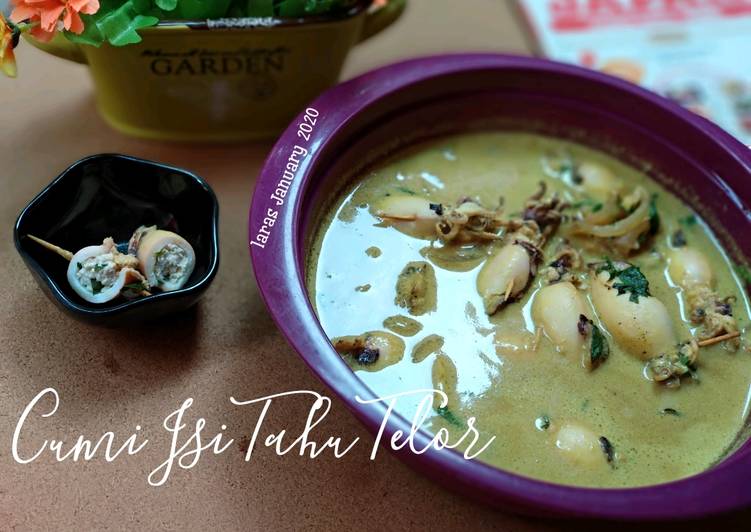 Resep Cumi Isi Tahu Telor yang praktis