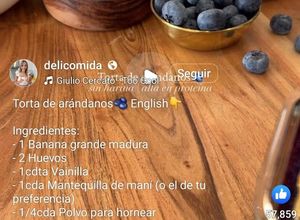 Una foto de Tortas de arandanos