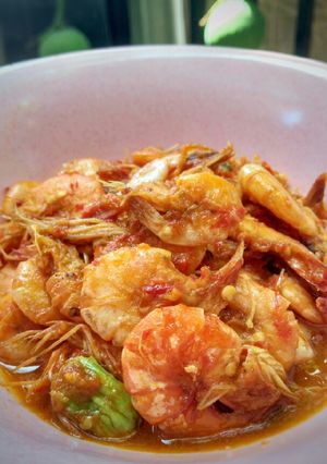 Foto resep 7. Udang sambal pete pedas
