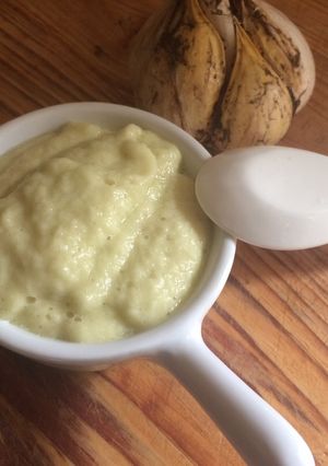 Una foto de Pasta de ajo