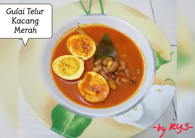 Standar Resep enak bikin Gulai Telur Kacang Merah  nagih banget