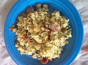 Una foto de Arroz a la Chorizoski con Mariscos