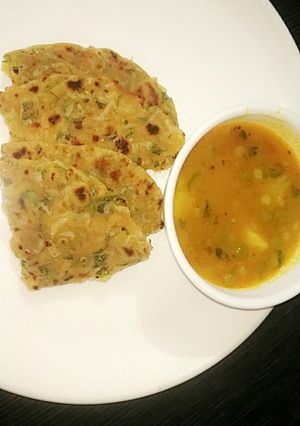 A picture of Radish chapati (mullangi masala chapati).