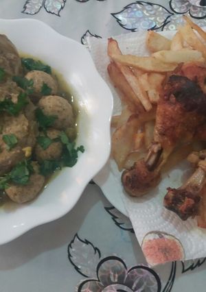 صورة لوصفة دولمة قرنون (ارضي شوكي) بنين 😋😋