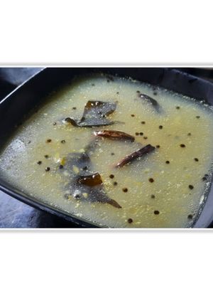 A picture of Raw mango rasam.