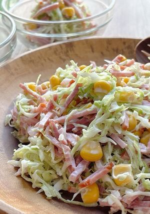 A picture of Smoked Ham and Cabbage Coleslaw.