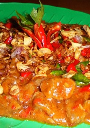 Foto resep Daging Dadu Kuah Lenye
