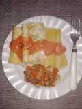 Canelones de loroco con guarnición de vegetales y atún.....🇸🇻