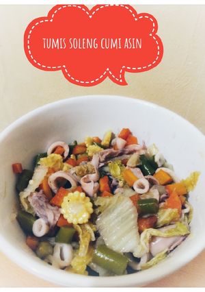 Foto resep Tumis soleng cumi asin