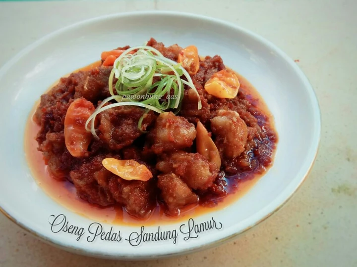 Langkah Gampang Menyiapkan Resep Oseng Pedas Sandung Lamur (Oseng Mercon) Anti Ribet, Sempurna