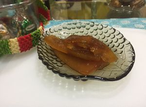 Una foto de Dulce de Lechosa Tradicional Navideño Venezolano