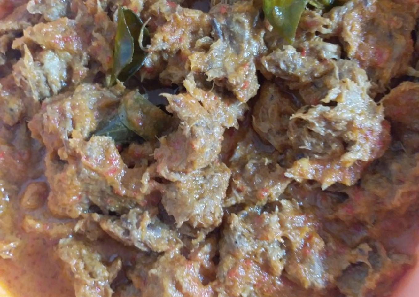 Rendang mutton dengan fiber creme