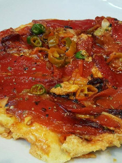 Una foto de Pizza falsa
