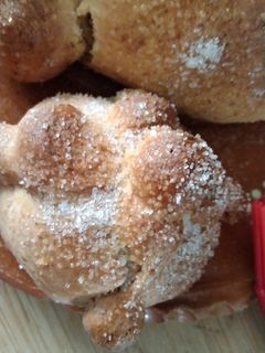 Una foto de Pan de muerto con harina mix