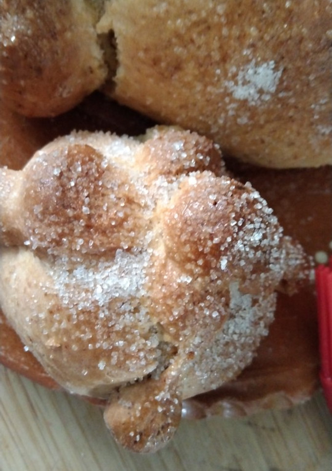 Una foto de Pan de muerto con harina mix