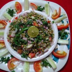 A picture of Sprouted moong dal salad.