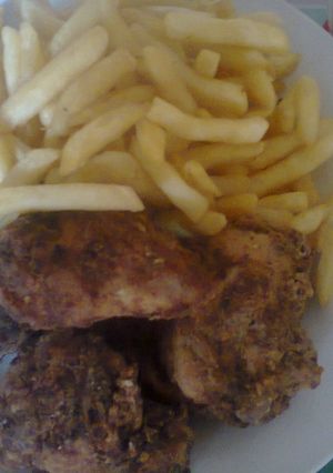 A picture of Chicken and Chips.