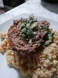 Spinach Artichoke dip Stuffed Meatloaf