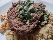 A picture of pork and veal meatloaf