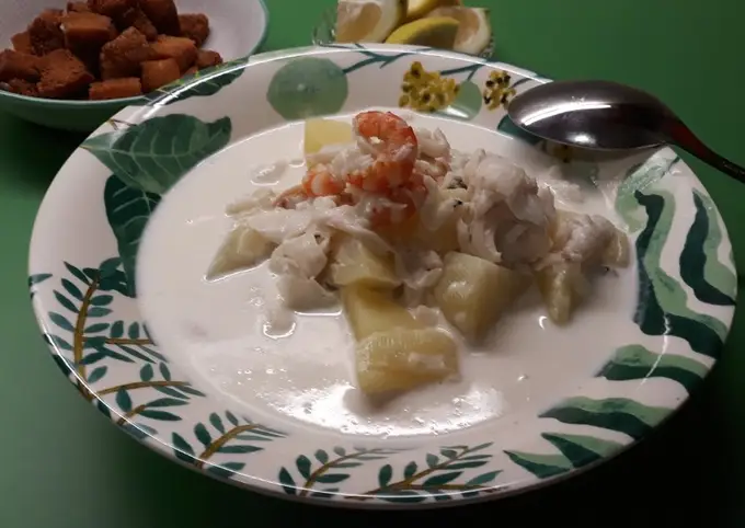 Receta Gazpachuelo malagueño con pescado