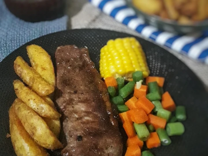 Cara Mudah Membikin Resep Sirloin Steak yang Lezat Sekali Anti Ribet, Lezat Sekali