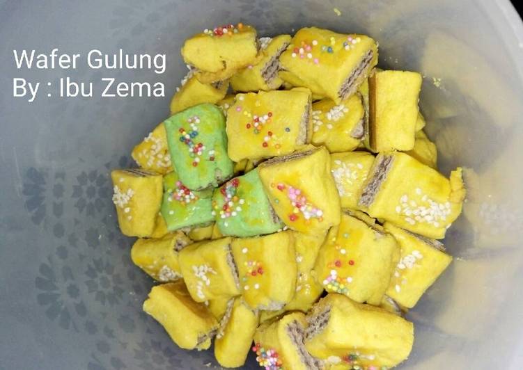 Kukis Wafer gulung