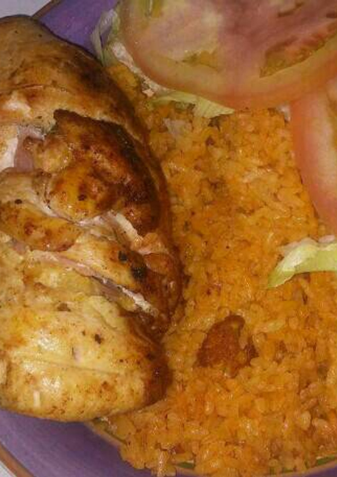 Una foto de Pechuga rellena batata dulce