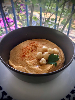 Una foto de Hummus de garbanzos