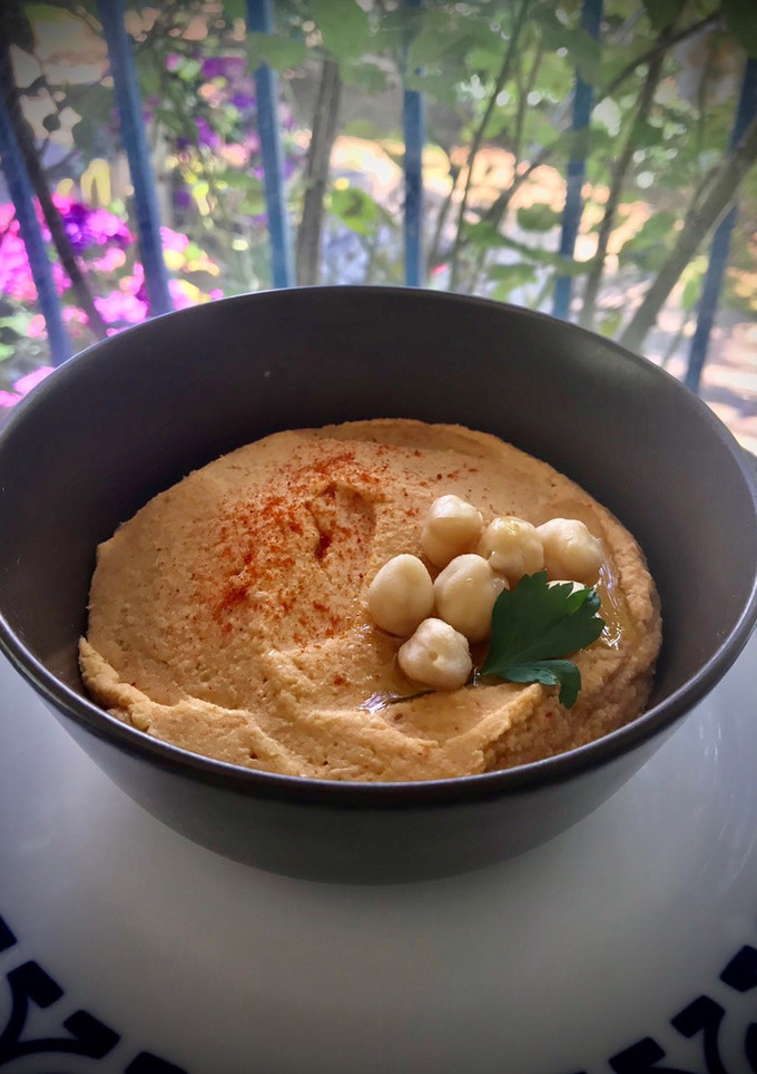 Una foto de Hummus de garbanzos