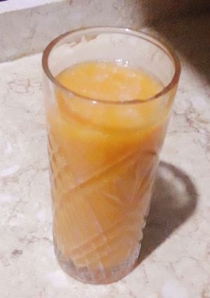 صورة لوصفة عصير الخوخ المركز