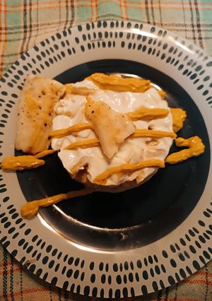 Una foto de Ensalada de pasta con merluza y queso batido