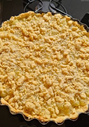 Una foto de Kuchen de manzana verde