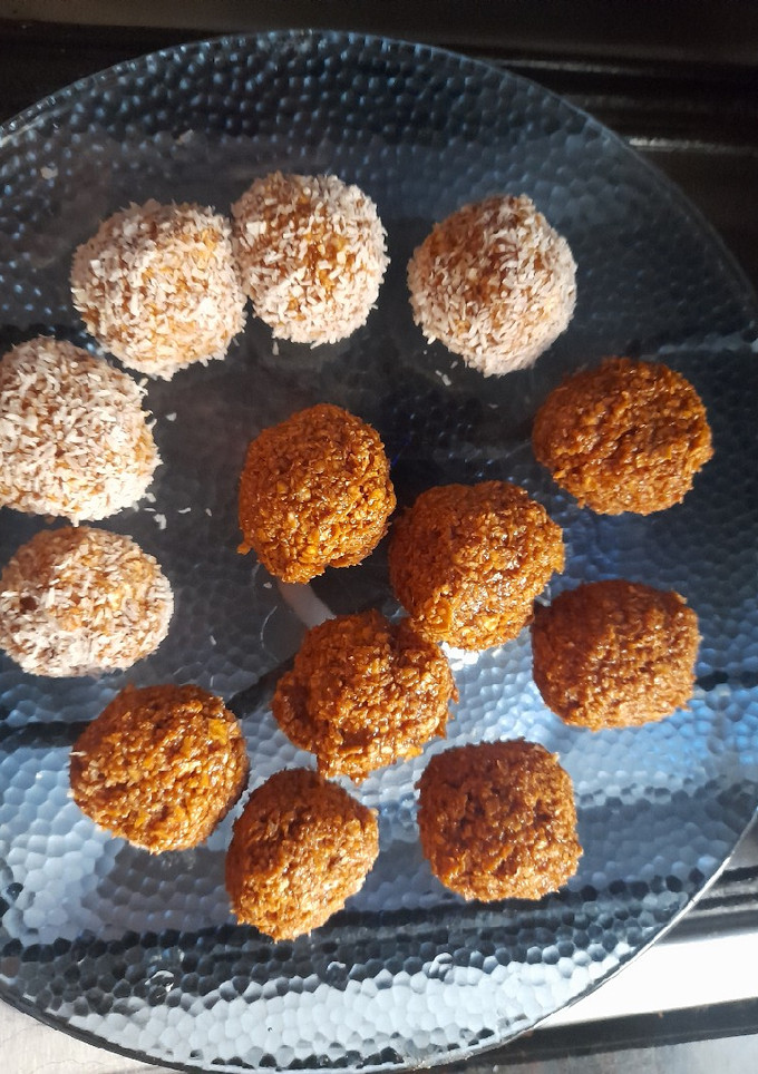 Una foto de Bombones de avena y dulce de leche