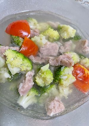 Foto resep Sop daging brokoli