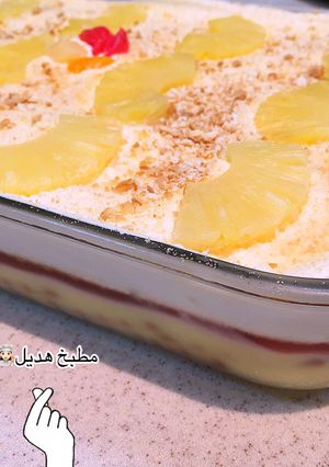 صورة لوصفة حلى الأناناس البارد 🍍