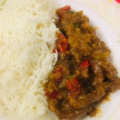 A picture of Mongolian Beef.