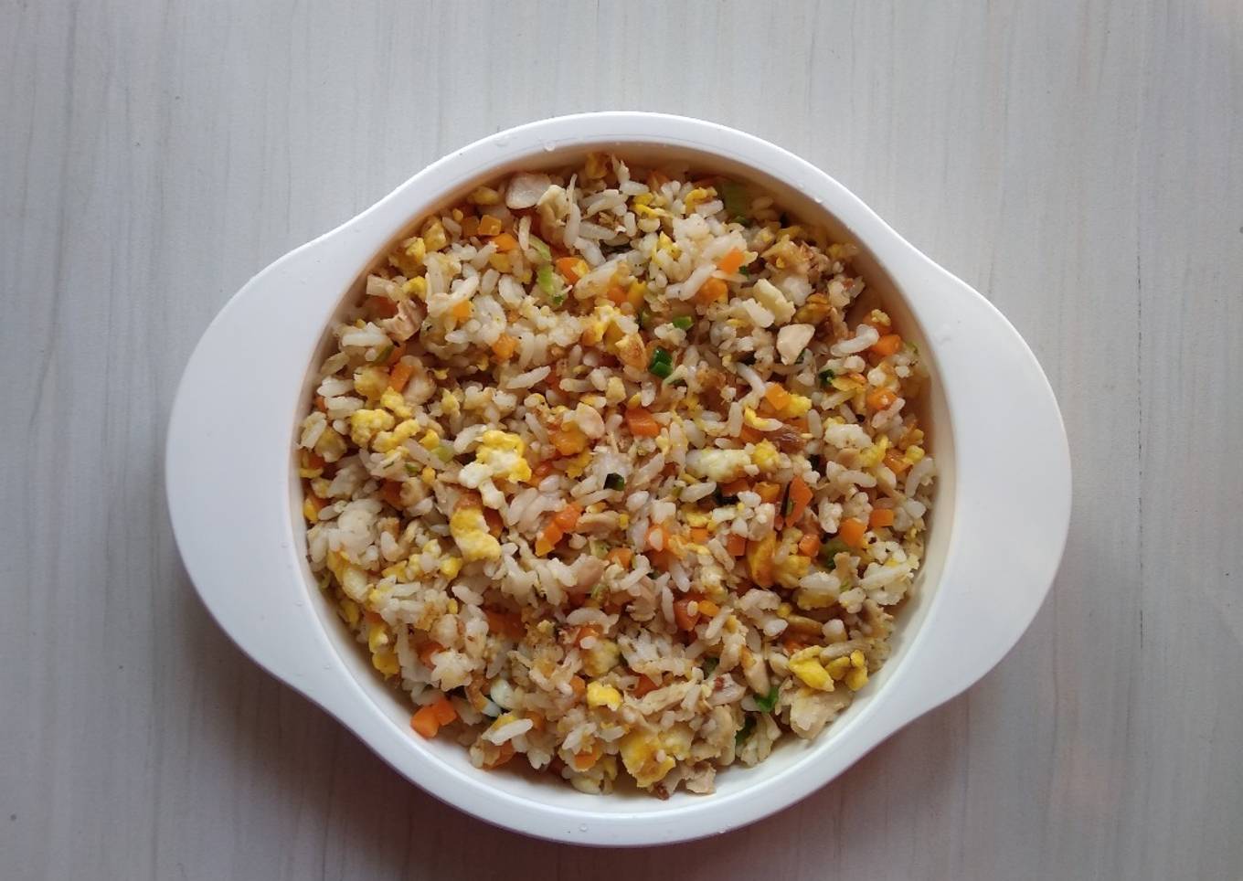 MPASI nasi goreng 1+ enak dan sederhana