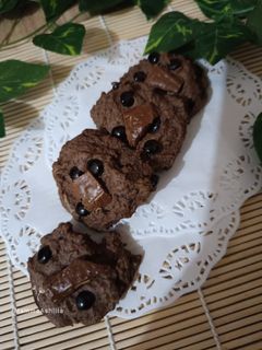 Foto resep Chocolate chocochips cookies (Tanpa brown sugar / palm sugar)